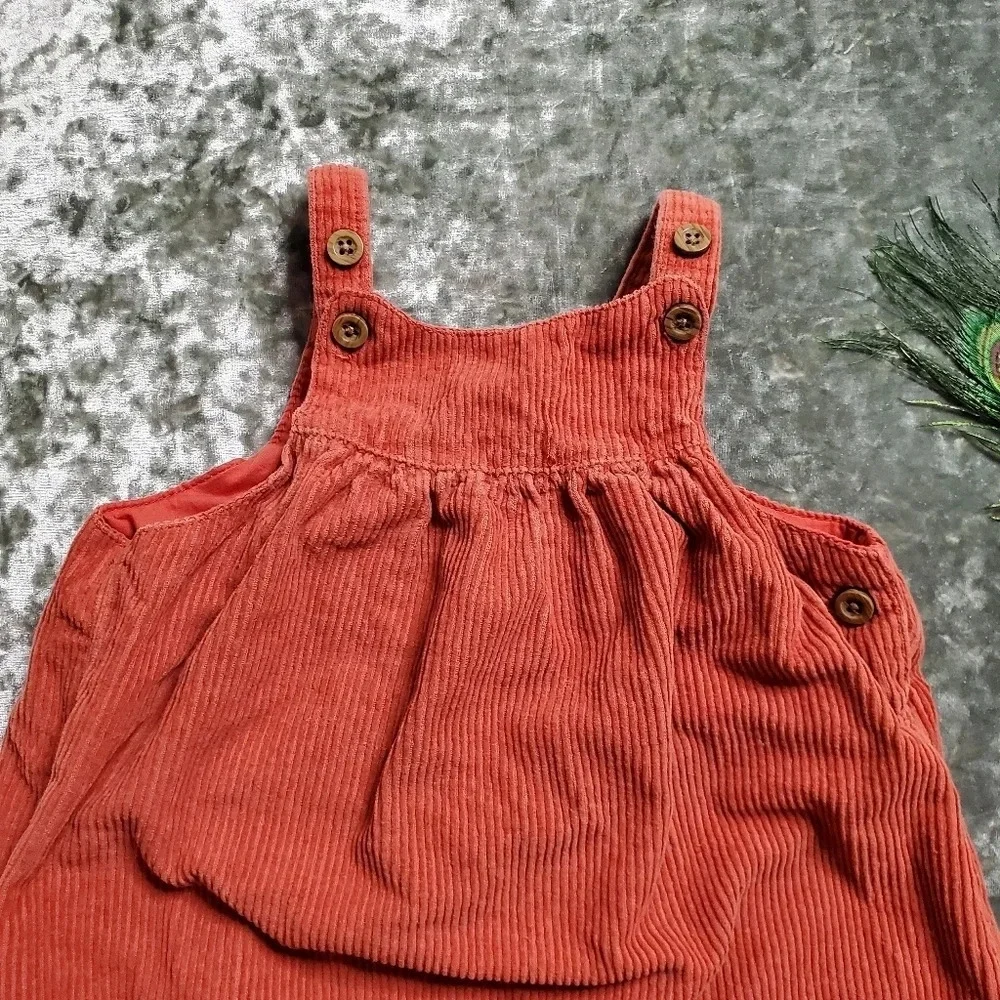 Marks &‎ Spencer Corduroy Rust Dress